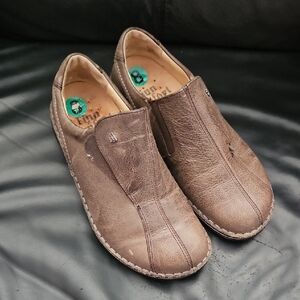 Finn Comfort Taupe Hanoi Strap On  Flagstaff Comfort Shoe Loafer Sz 8US